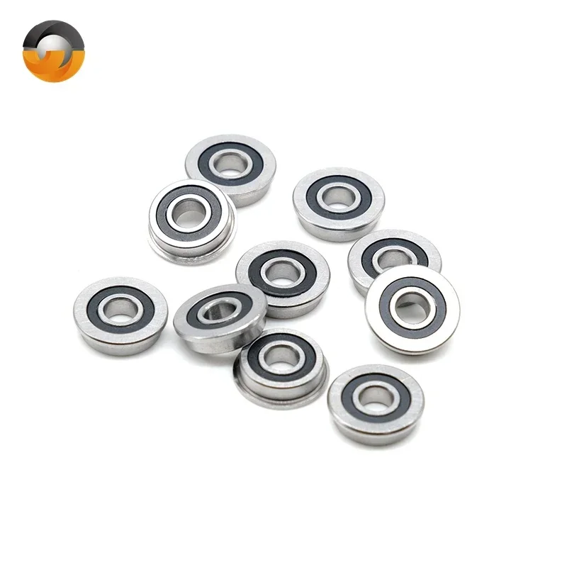 20PCS F695 2RS Ball Bearings 5x13x4 mm ABEC-7 Flanged Miniature F695 RS Bearing F695RS For VORON Mobius 2/3 2/4 3D Printer