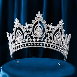 Charming Gorgeous Crystal Brides Tiaras Crowns Wedding Hairbands Royal Queen Evening Hair Jewelry Wedding Accessories
