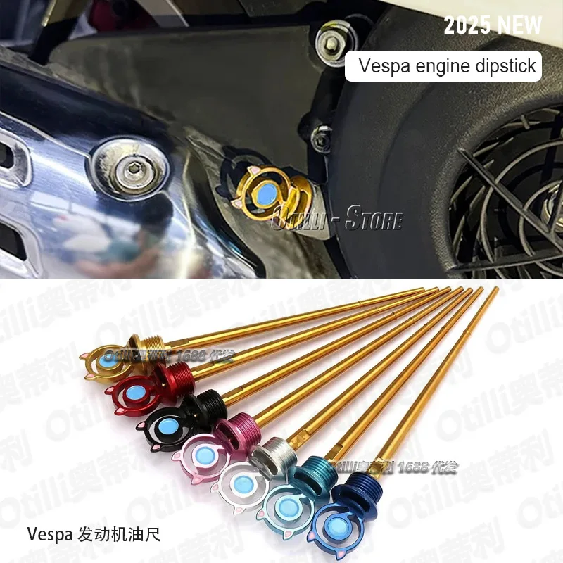 

For Vespa Spring/Sprint, Motorcycle Engine Dipstick, Modified Accessories