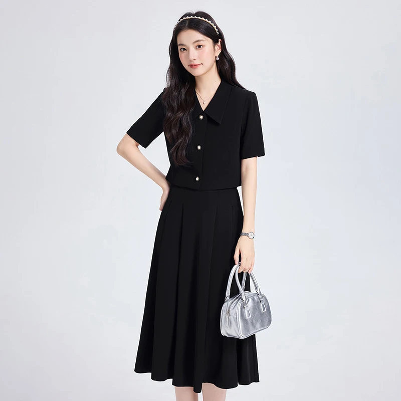 Women's professional summer suit with a high-end feel, suitable for real estate sales managers, front desk interviews, formal of