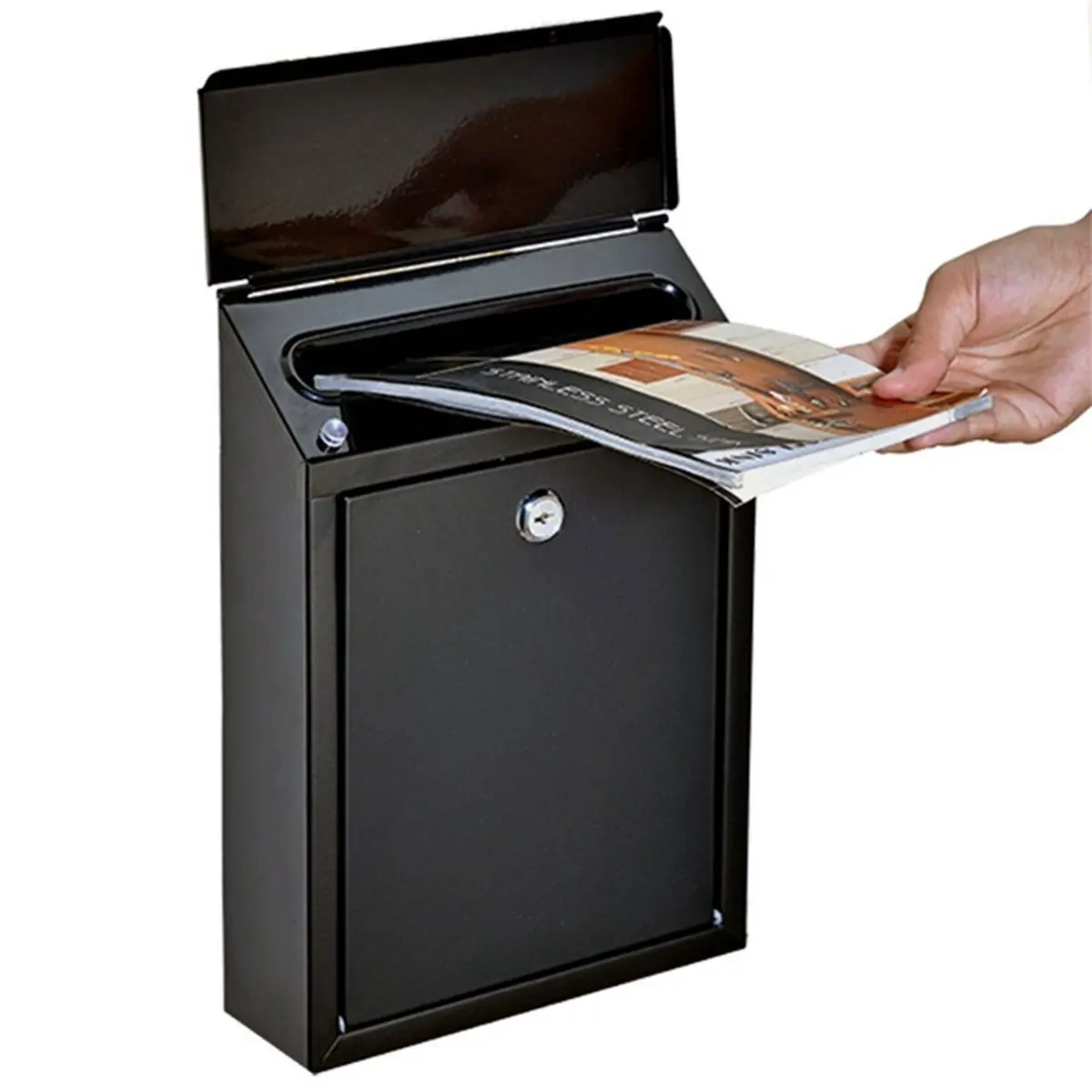 newa10r-metal-donation-box-suggestion-box-with-slot-and-lock-cash-lock-box-for-money-drop-box-comment-and-ballot-voting-box