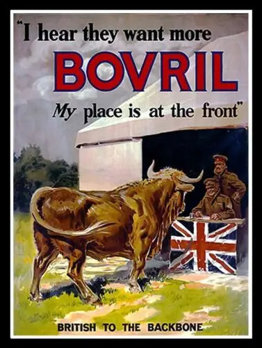 Bovril, Metallschild im Vintage-Stil, Plakette für Männerhöhle, Schuppen, Heimdekoration