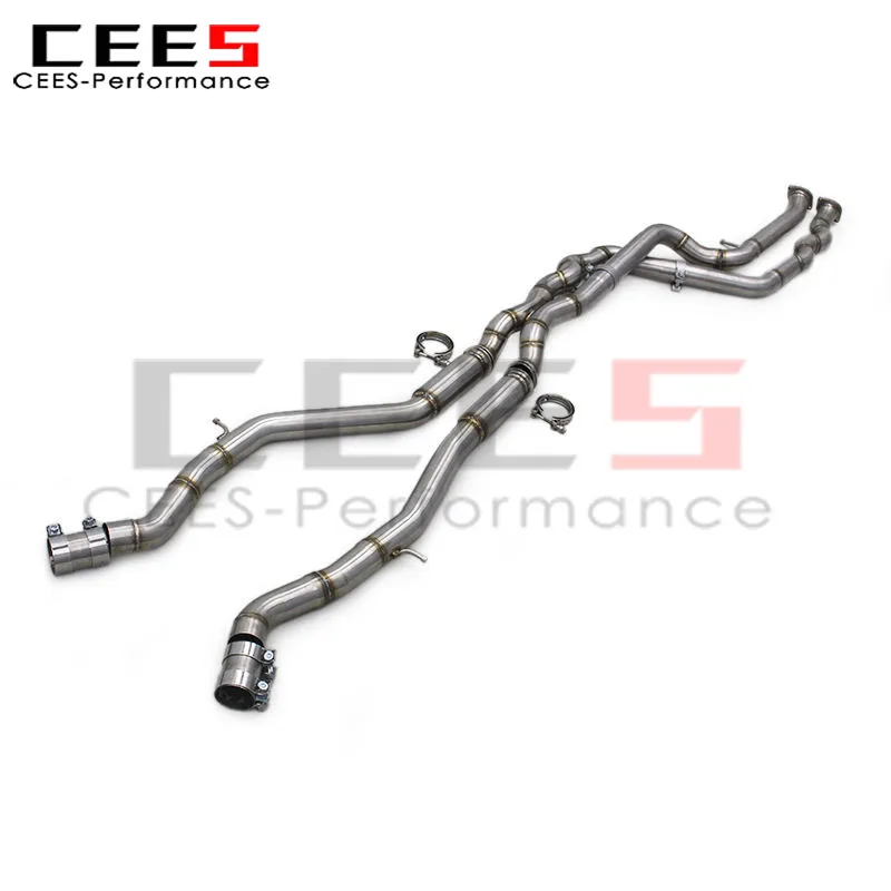 ⭐️Exhaust Equal Length Mid Pipe for BMW M3 M4 F80 F82 F83 S55 3.0T 2014-2019 Stainless Steel Pipe Muffler Racing Car Escape