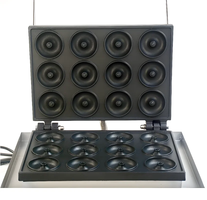 Food tools High Quality Multi-Functional Commercial 12 Grid Doughnut hine Non-Stick Snacks Doughnut Maker