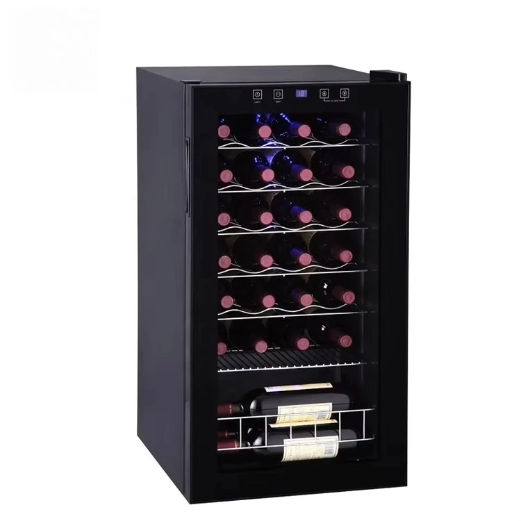 Custom 24-Bottle Luxury Wine Refrigerator Compressor Cooling Quality Freestanding For Hotel Use Power Source - view 2