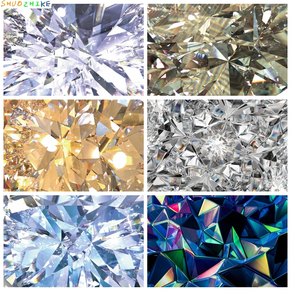 

Photography Background Silver Sequins Printing Diamond Fashion Light Metal Props Backdrop For Birthday Party Photo Studio Props