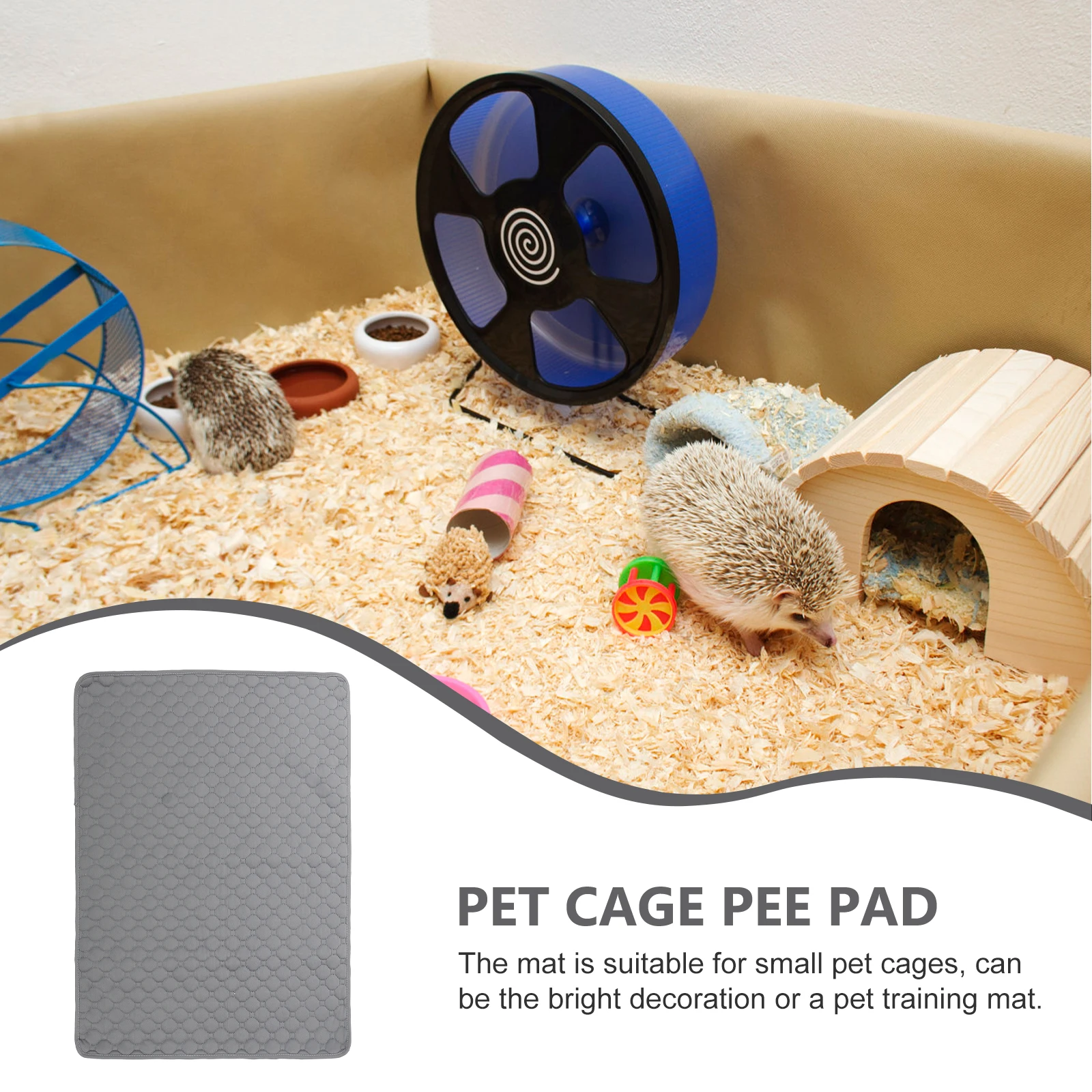 مريحة قفص الحيوانات الأليفة بطانة قابلة لإعادة الاستخدام قابل للغسل حصيرة للحيوانات الأليفة الصغيرة الهامستر خنزير غينيا الفئران التدريب تبول منصات قفص خنزير غينيا بطانة