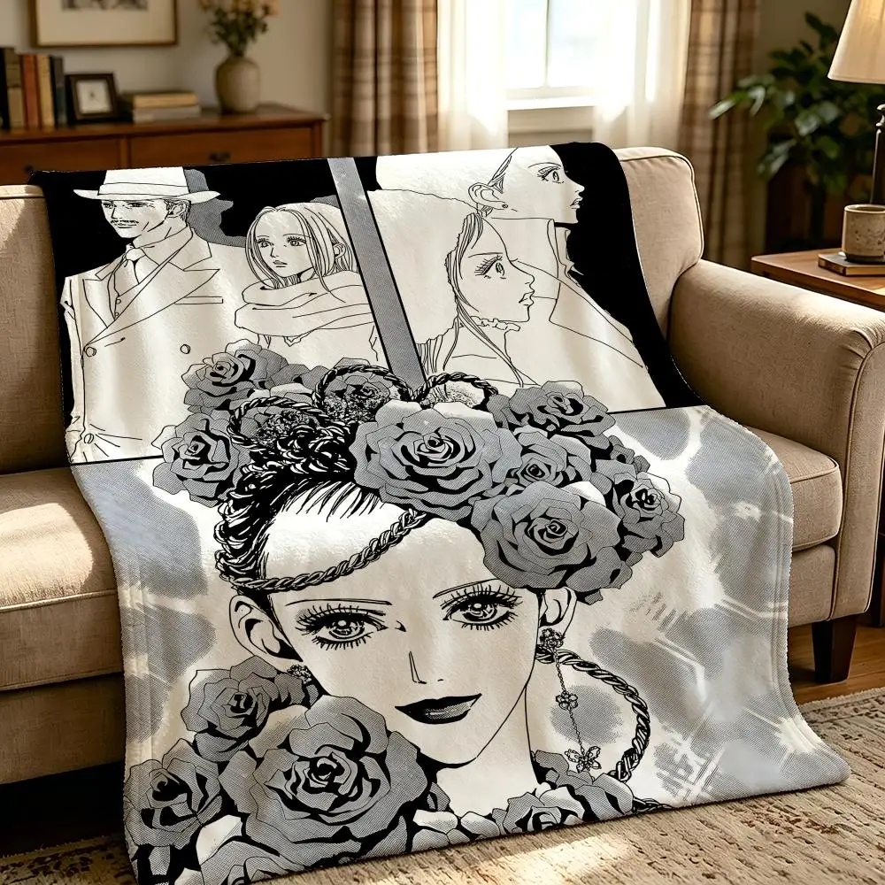 anime P-Paradise Kiss-s Throw Thick Comfort Flannel Quilt, Multi-scene Use Indoor Outdoor Daily Nap
