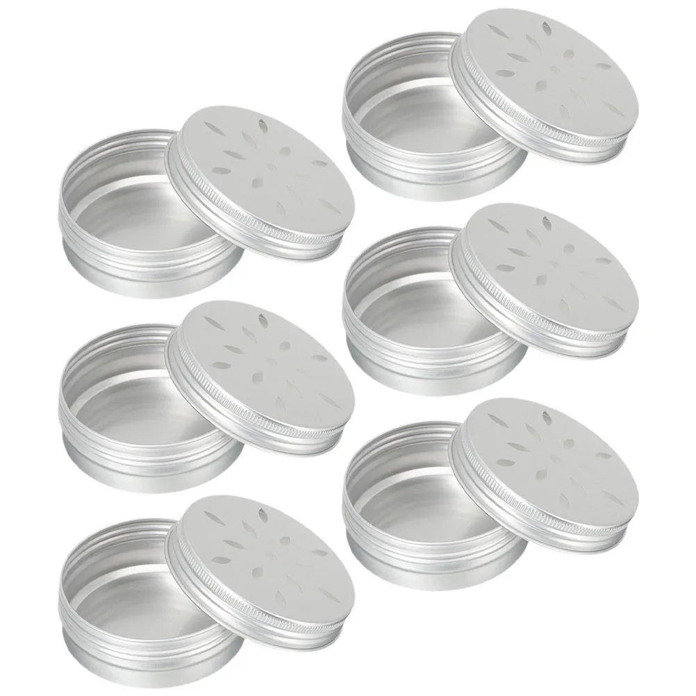 6pcs Dog Scent Training Box Metal Tins with Lids for Puppy Nose Holder Agility Equipment Odor Case Supplies 80ml