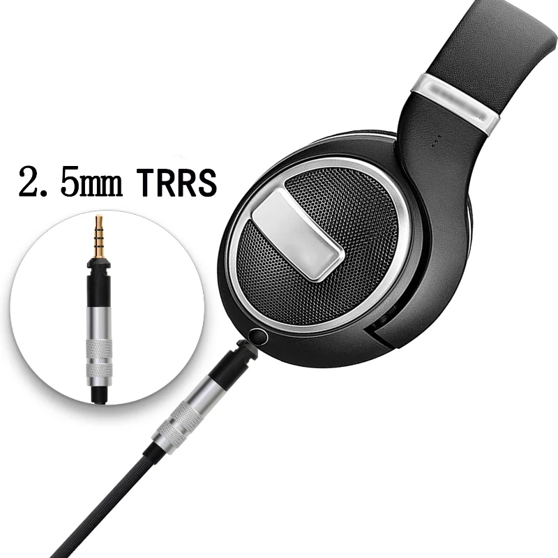 Para sennheiser hd598 hd558 hd559 hd518 hd560s fone de ouvido substituição cabo 3.5mm 2.5mm estéreo baixo áudio cabo 2.5/4.4mm equilíbrio