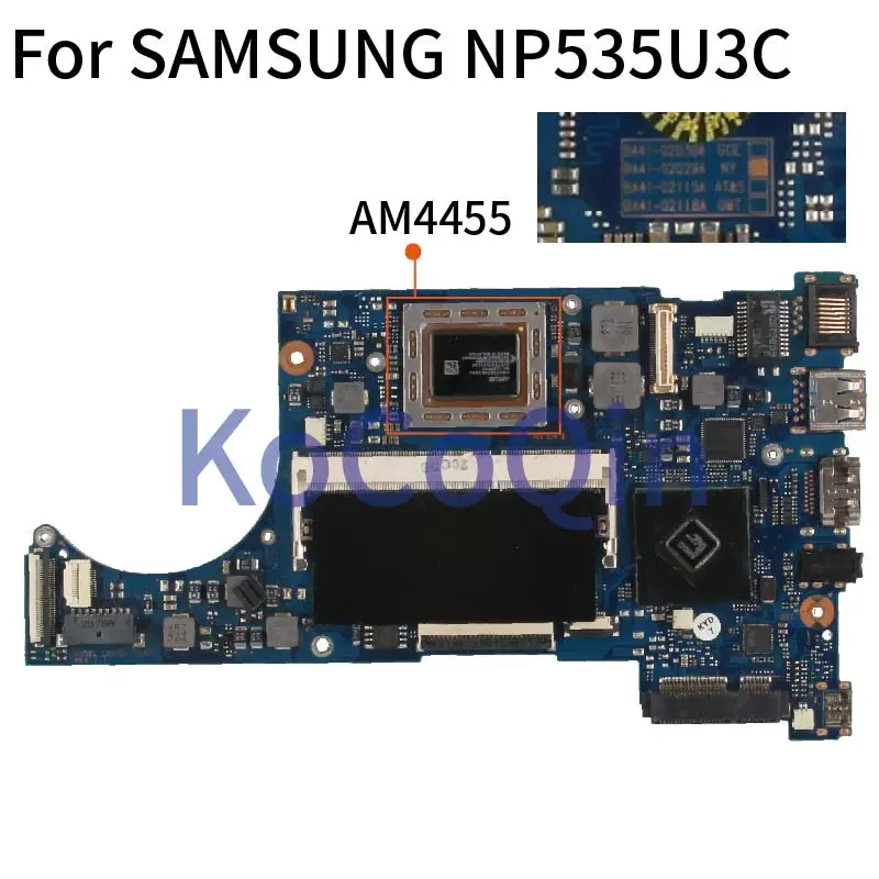 

For SAMSUNG NP535U3 Notebook Mainboard BA41-02029A A6-AM4455 BA92-11147B With RAM Laptop Motherboard Full Tested
