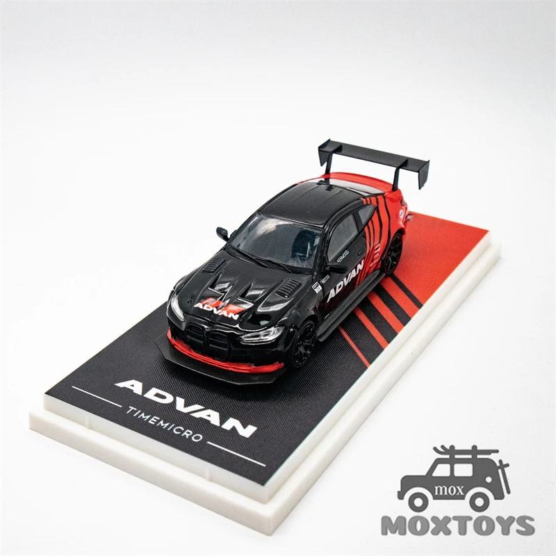 Time Micro 1:64 M4 ADVAN Red limited999 Diecast Model Car