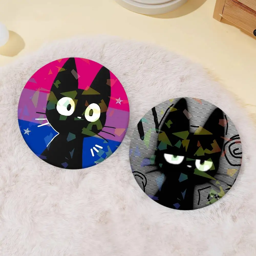 Black cat trend Badge Set Glass Shine Brooches Lapel Backpack Costume Gifts Decoration birthday