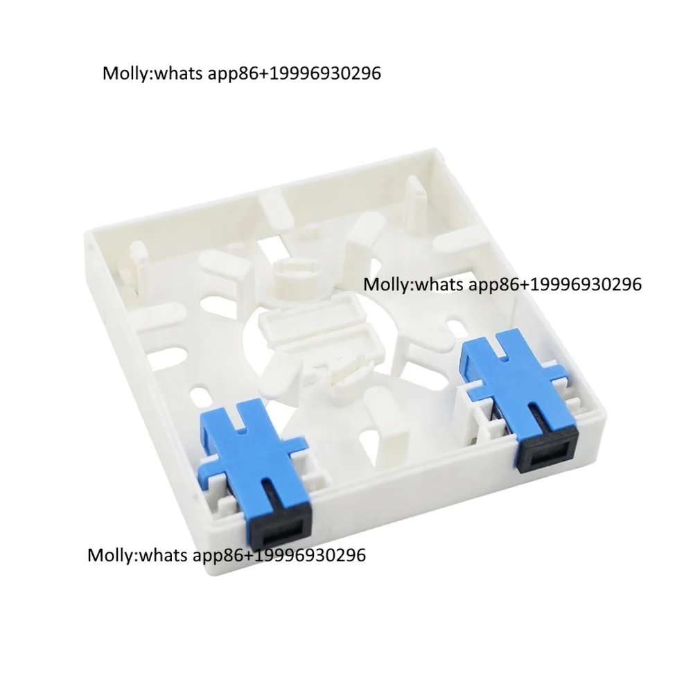 ATB 2 Core Access Terminal Box ATB  Fiber Optic FRB-2C 86mm Type Face Plate Desk Box  Fiber Socket Panel for Ftth
