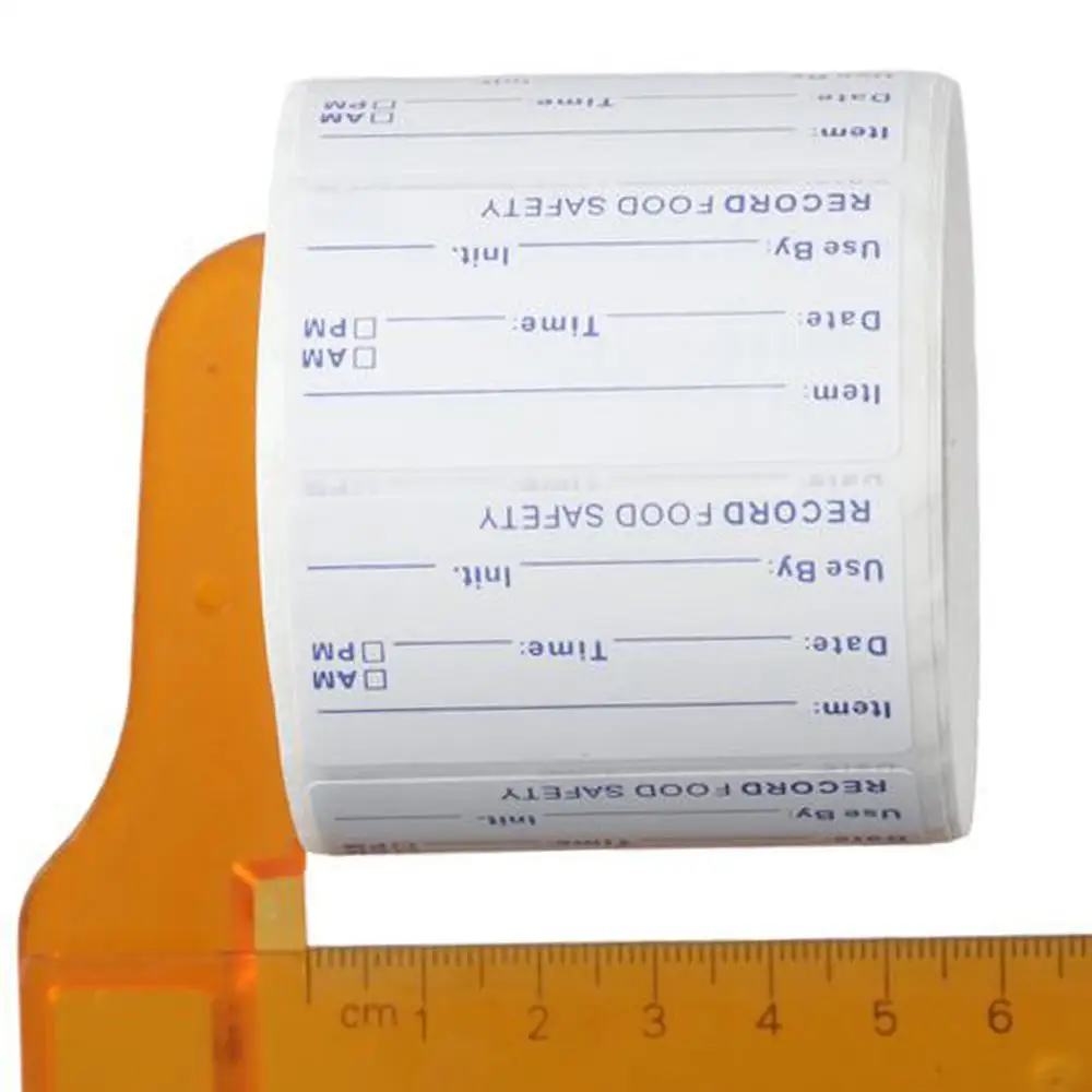 Self-Adhesive Removable Freezer Food Labels- Easy Clean Leaves No Residue- Cooler Food Storage Freezer Stickers Plastic Paper