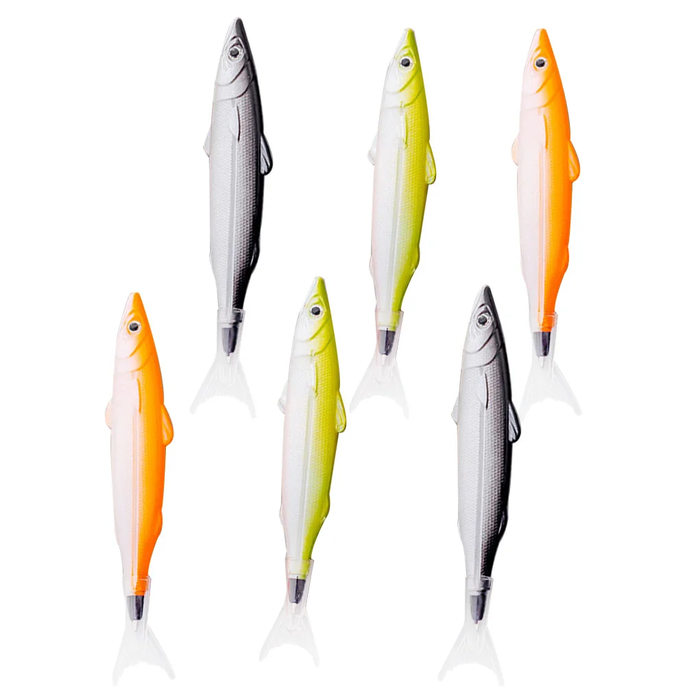 

6 Pcs Ballpoint Pens Fish Student Stationery Supplies Japanese and Korean Writing Signing