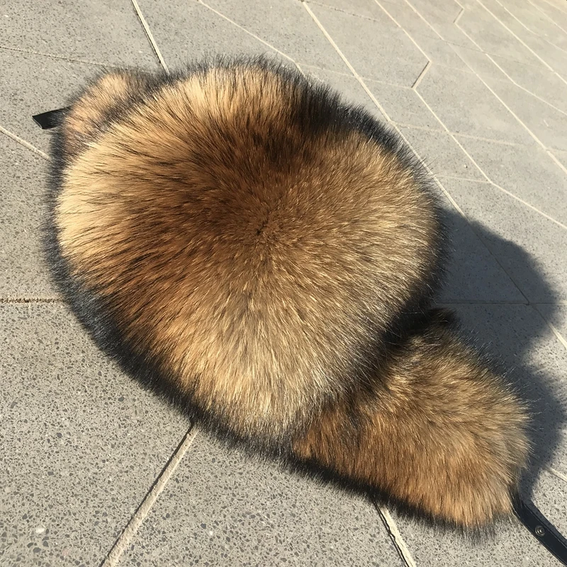 2024 Cap 100% Raccoon Hat Full Fur Fox Hat Men\'s Fur Ear Protetion Winter Thickened and Warm Russian Caps For Men