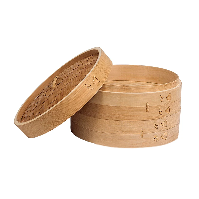 Wholesale, eco-friendly household bamboo steamer