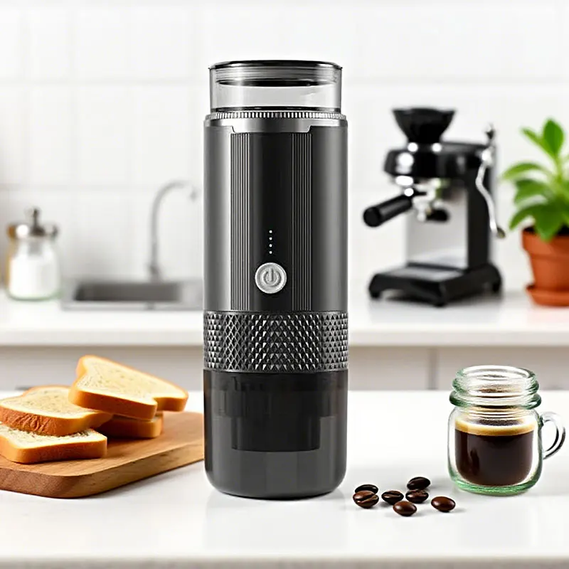 

Portable Coffee Maker Suitable for Ground Coffee and Coffee Capsules Rechargeable Handheld for Travel 917