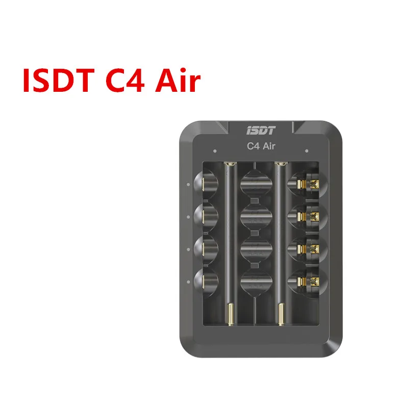 

ISDT C4 Air EVO Cylindrical Battery Smart Charger 4A quick charging / APP connection Independent 6 slots / more battery types