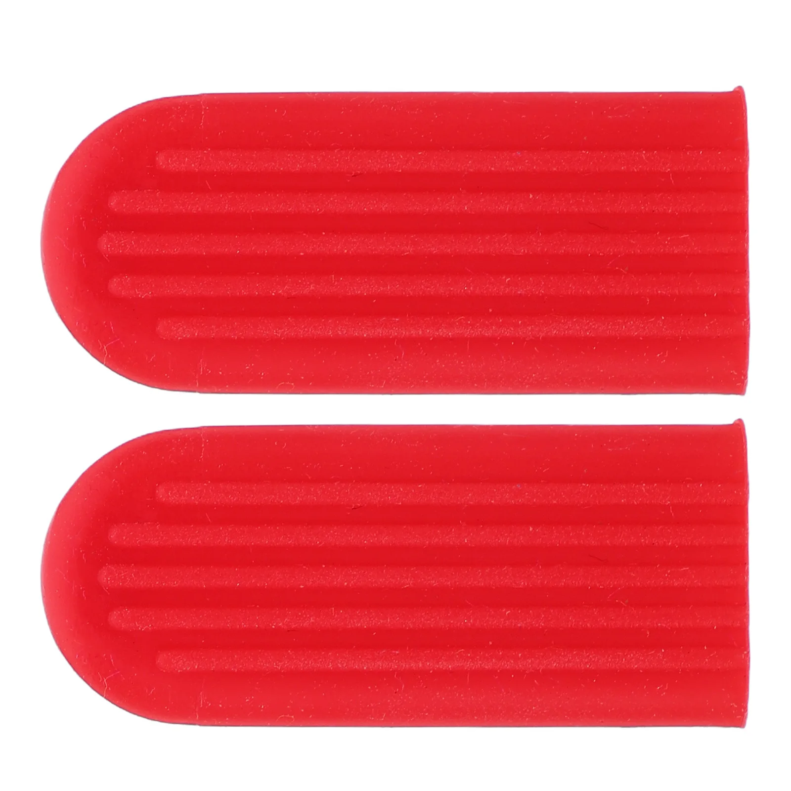 

2Pcs Scooter Accessories Anti-Slip Silicone Kickstand Cover Foot Rest Protector High Elasticity Shock Absorbent Red