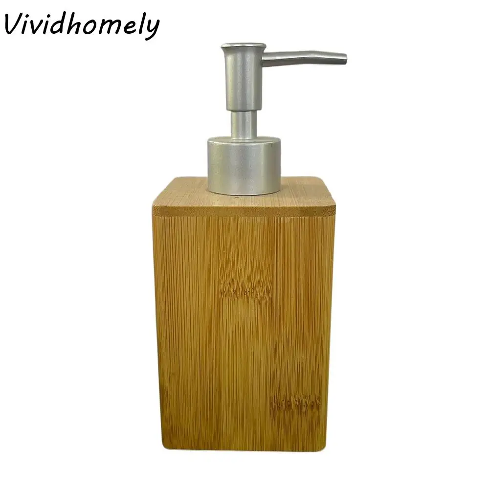 

Бамбуковый ящик для хранения ванны, простой пустой пресс-насос, бутылки для лосьона, большая емкость, многоразовая чашка для полоскания рта для ванной комнаты, женская чашка