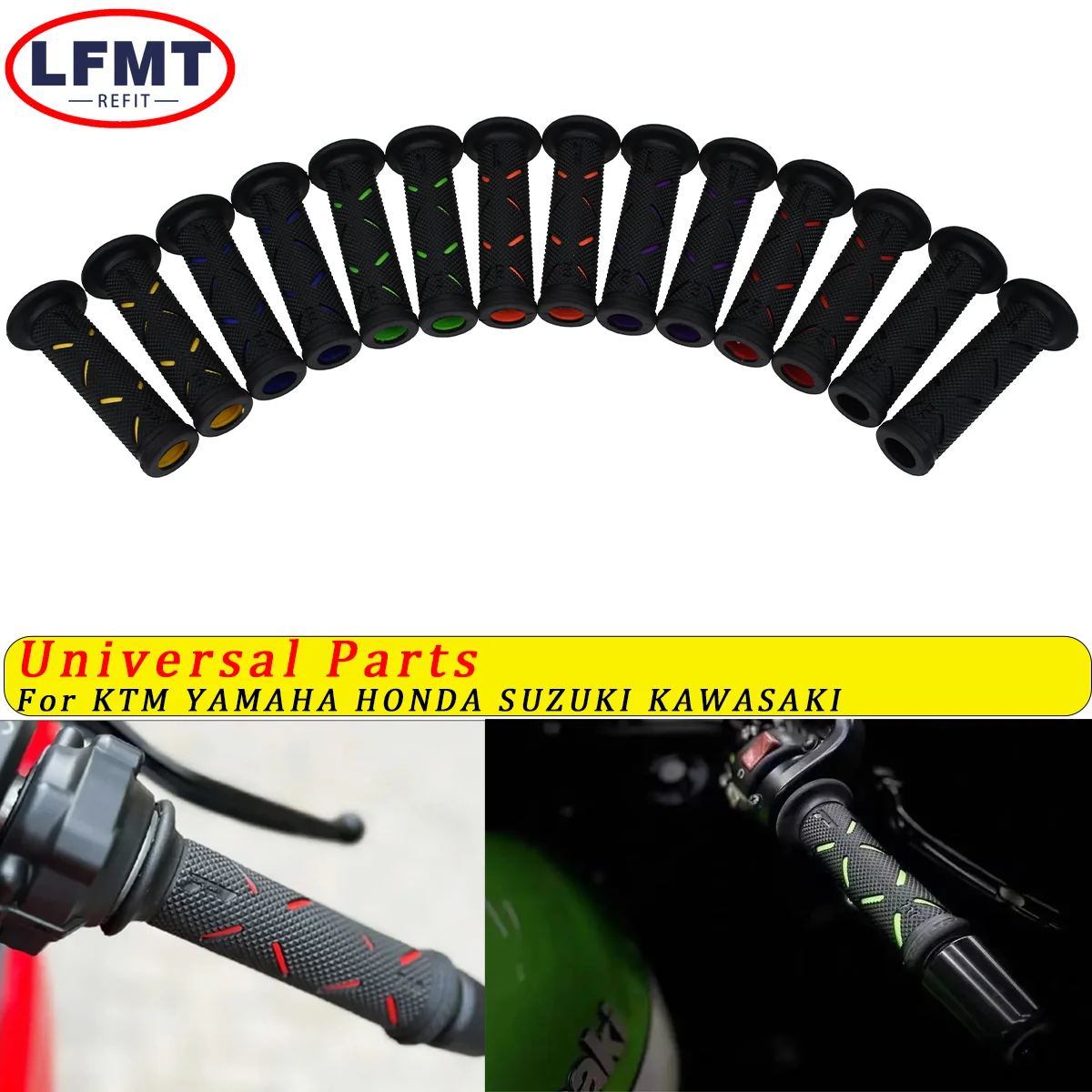 

Motorcycle MOTO-GP Universal Handle Bar Grips for Ducati 848EVO/1098/1198 Panigale 899 959 1199 1299 V4 V4S V4R V2 Supersport950