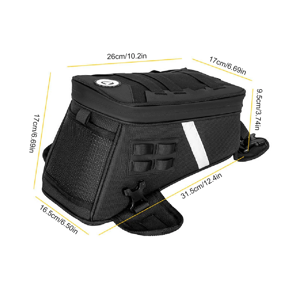 1 Stück Motorrad-Tanktasche, Motorrad-Bein- und Brusttasche, 5L Rucksack Motorradzubehör – Detail 1