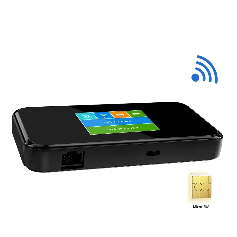 LSUN MF5700 5G Mobile Wifi Router MTK Chipset 5G 4G LTE Cat19 Wireless WiFi6 Hotspot 5000mAh Battery With Wan Lan Port