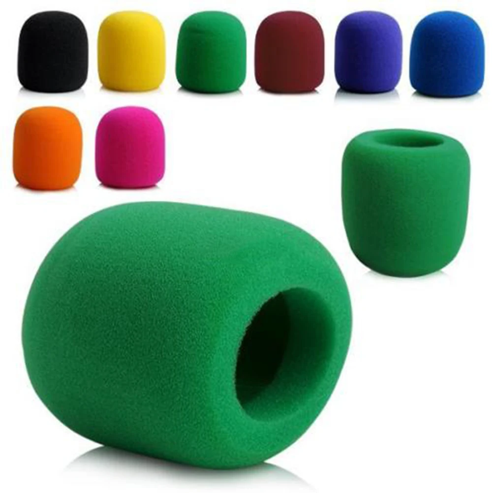 1pc Mix Farben Schwamm Mikrofon Set Ersatz Schaum DJ Bühne Windschutzscheibe Wind Schild Abdeckung Dicke Waschbar