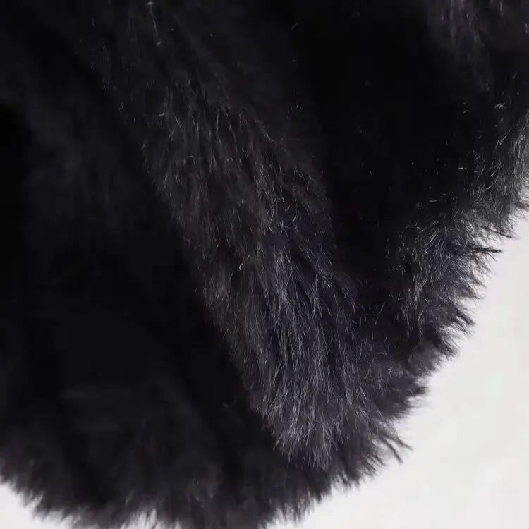 KASLEAD Neue Faionable Faux Fur Flight Jaet Damen-Oberbekleidung 4360252, Polyesterfaser, lang, Sve, normale Länge