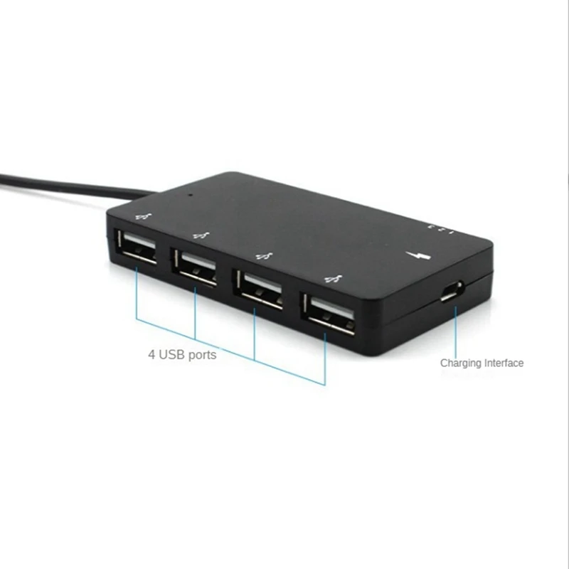 1 Set Micro-USB OTG 4 Port Hub Power Charging Adapter Cable Micro USB OTG Connector For Smartphone Tablet High Speed