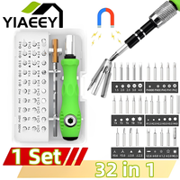 Tool Repair 32 In 1 Screwdriver Set Precision Mini Magnetic Screwdriver Bits Kit Phone Mobile IPad Camera Maintenance