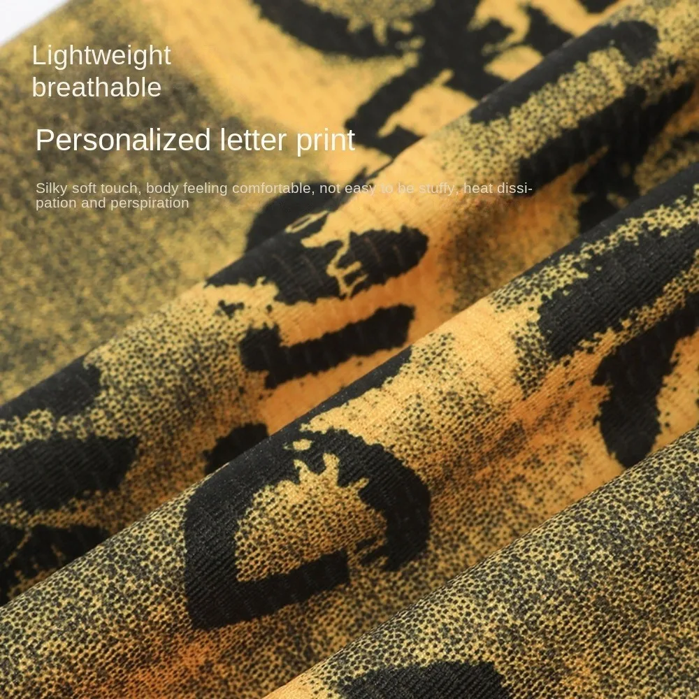 English Graffiti Sunscreen Face Mask UV Protection Shading Riding Mask Elastic Breathable Ice Silk Face Towel Hiking