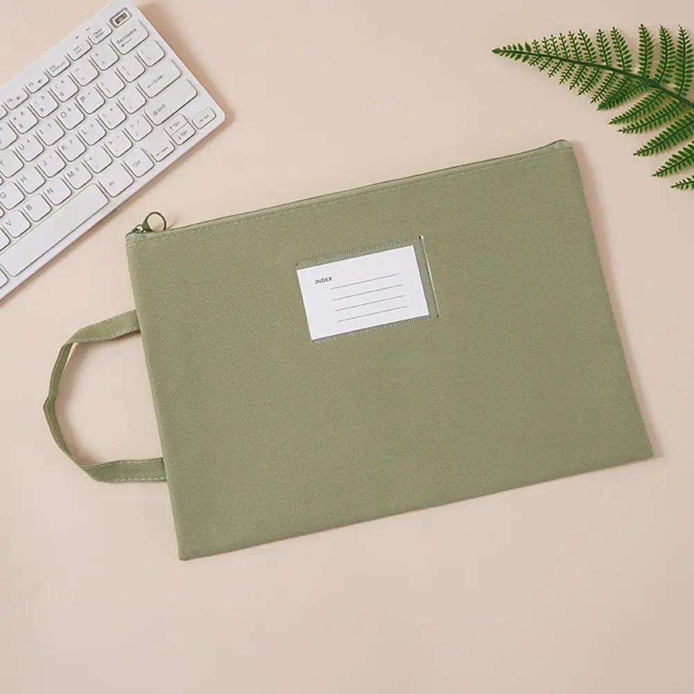 Porte-fichiers compact, étanche, portable, avec lanière, fermeture à glissière, fournitures de bureau