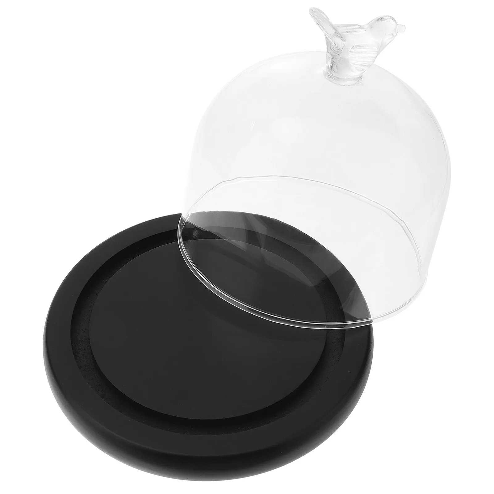 

Прозрачный стеклянный купол-витрина для стабилизированных цветов и микроландшафтов, декоративный, для стола и полки, элегантный, защита от пыли