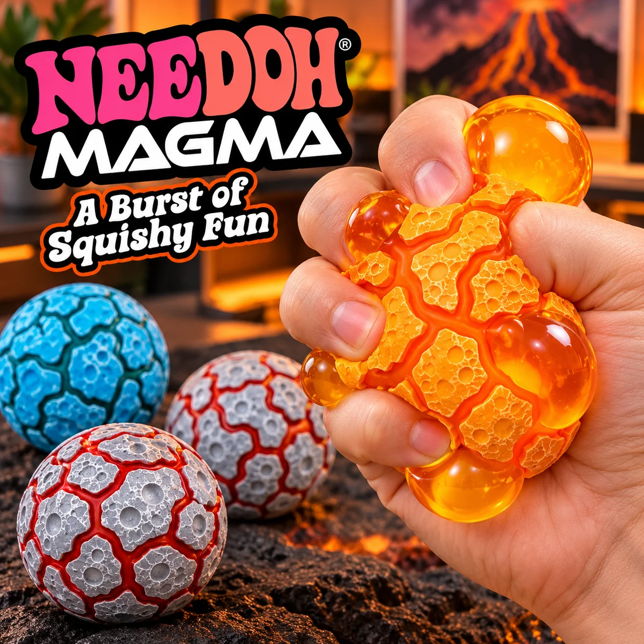 New NeeDoh Sequined Magma Ball-a kind of 