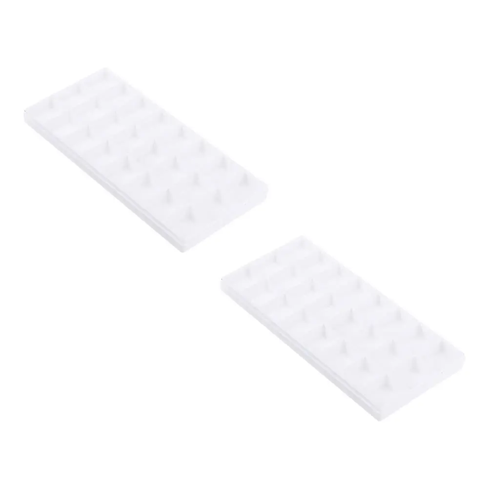 2 قطعة صندوق الطلاء المحمولة سميكة البلاستيك المائية حاوية الصباغ سعة كبيرة حامل الغواش تخزين الطلاء الزيتي الاكريليك