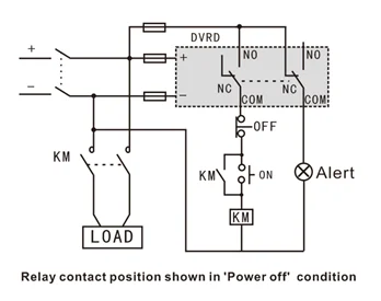 Relè controllato dalla tensione CC Relè di controllo del monitor ad alta bassa tensione 12V 24V 36V 48V