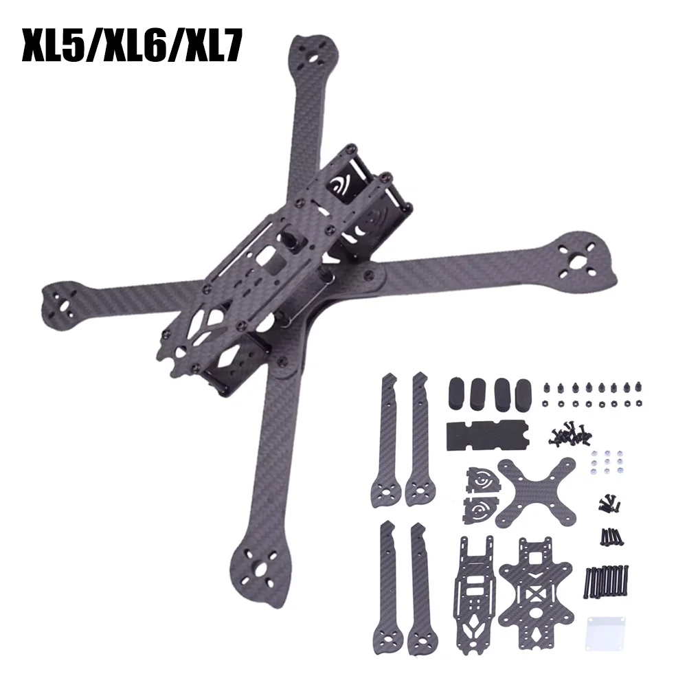 3K Full Carbon Fiber Freestyle Frame XL5 / XL6 / XL7  V2 True X 5 inch 6 inch 7 inch FPV Freestyle Frame Parts