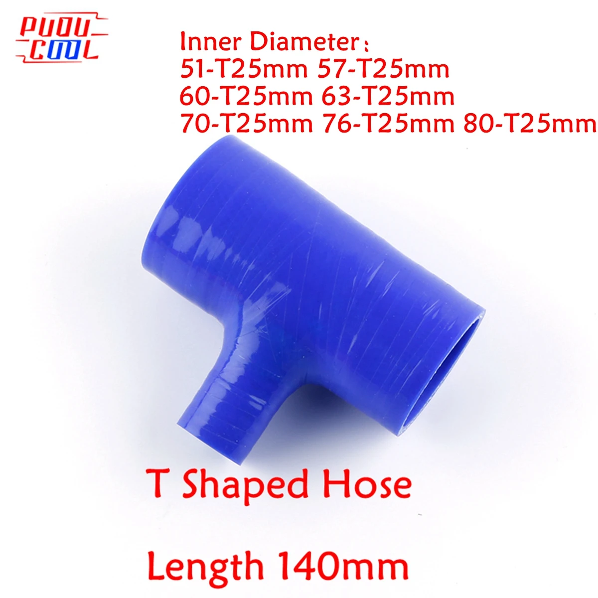 

Blue T Shaped Elbow Silicone Universal Tube Coolant Intercooler Hose Pipe ID 51mm 57mm 60mm 63mm 70mm 76mm 80mm 3 Or 4Ply