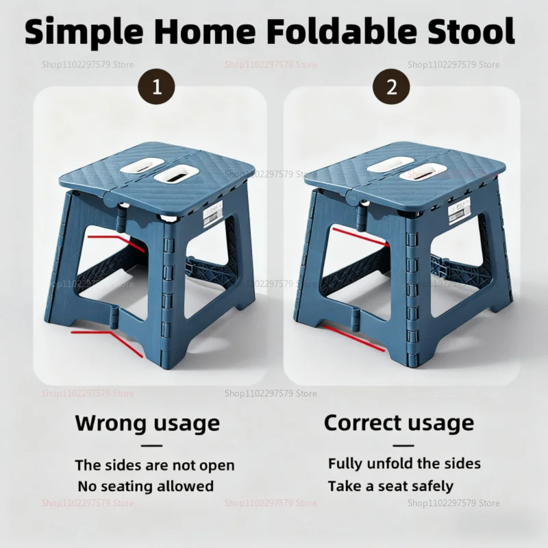 Mini taburete plegable grueso, silla plegable portátil de mano para pícnic al aire libre, Camping, viajes y uso doméstico, diseño que ahorra espacio