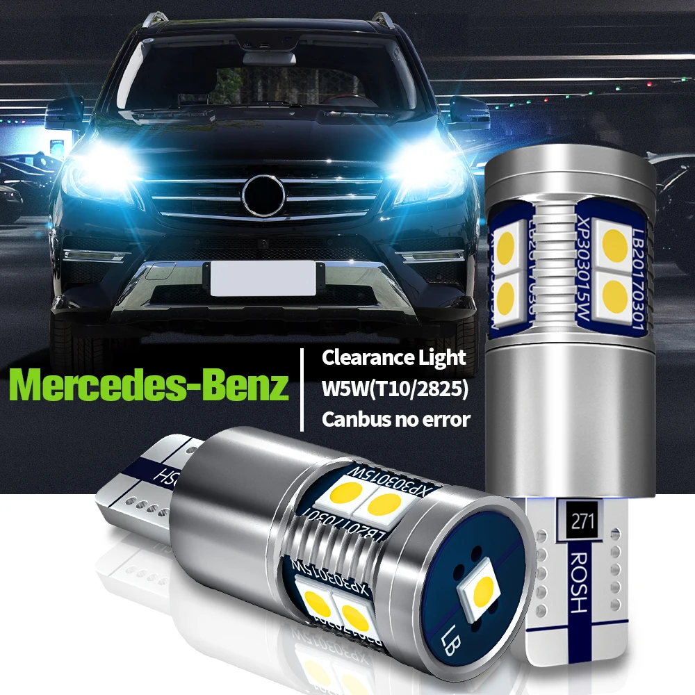 

2x LED Parking Light W5W T10 Canbus For Mercedes Benz CLC CLK CLS GL GLK SL Class CL203 C209 A209 C219 X166 X204 R129 R230