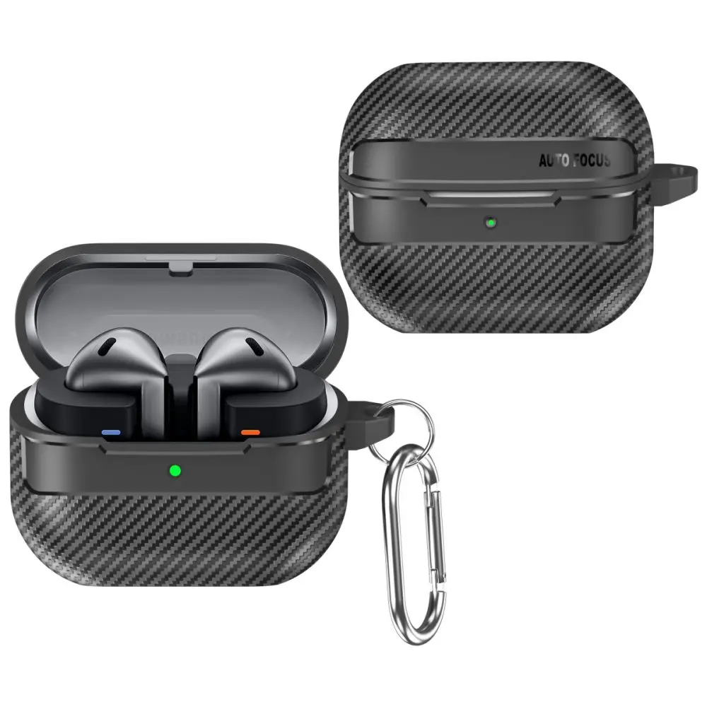 เคสหูฟังคาร์บอนไฟเบอร์สำหรับ Samsung Galaxy buds 3 Pro BUZZ 3 Pro เคส TPU fundas สำหรับ2024ใหม่ Samsung Galaxy Buds3 Pro