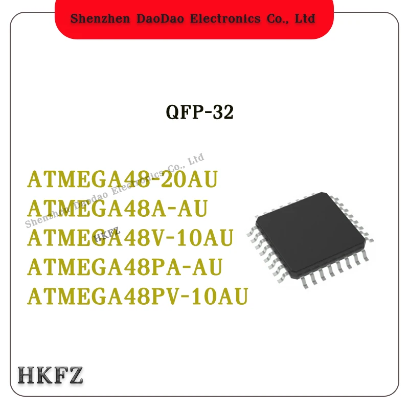 ATMEGA48-20AU ATMEGA48A-AU ATMEGA48V-10AU ATMEGA48PA-AU ATMEGA48PV-10AU MEGA48 U 10AU 20AU QFP32 Microcontroller chip IC new