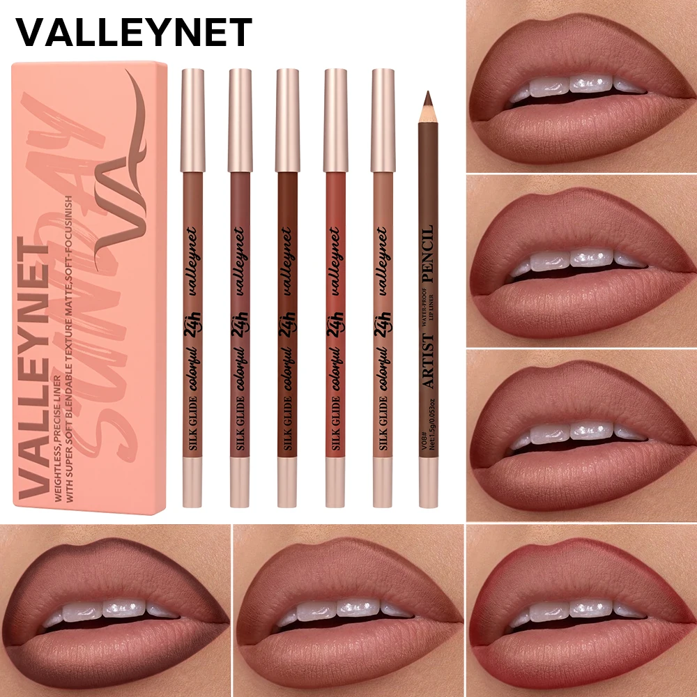 Lipmake-upset voor dames voor Thanksgiving en kerstcadeaus, ultrafijne houten lipliner, fluweel mat, waterdicht en gemakkelijk te kleuren