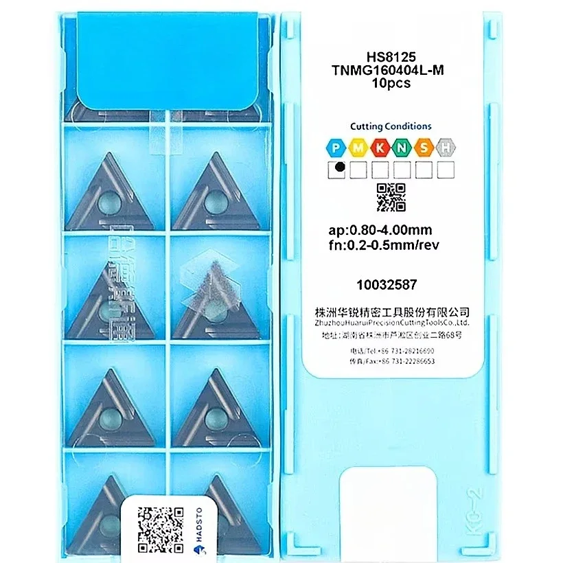 10Pcs/Box TNMG160408R-M Triangular CNC Inserts Dual-Tone Coating Suitable For Steel Workpieces Tool Steel Etc