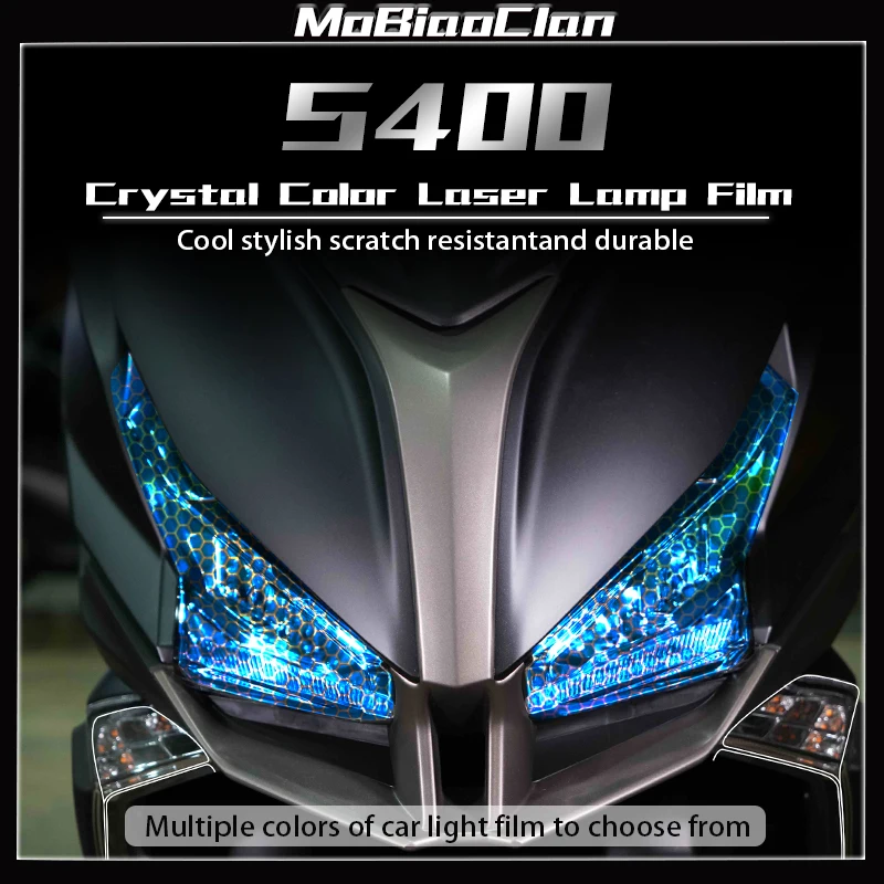 

For KYMCO XCTING S400 400 XCTING400 Headlight taillight film anti scratch sticker honeycomb laser film sticker