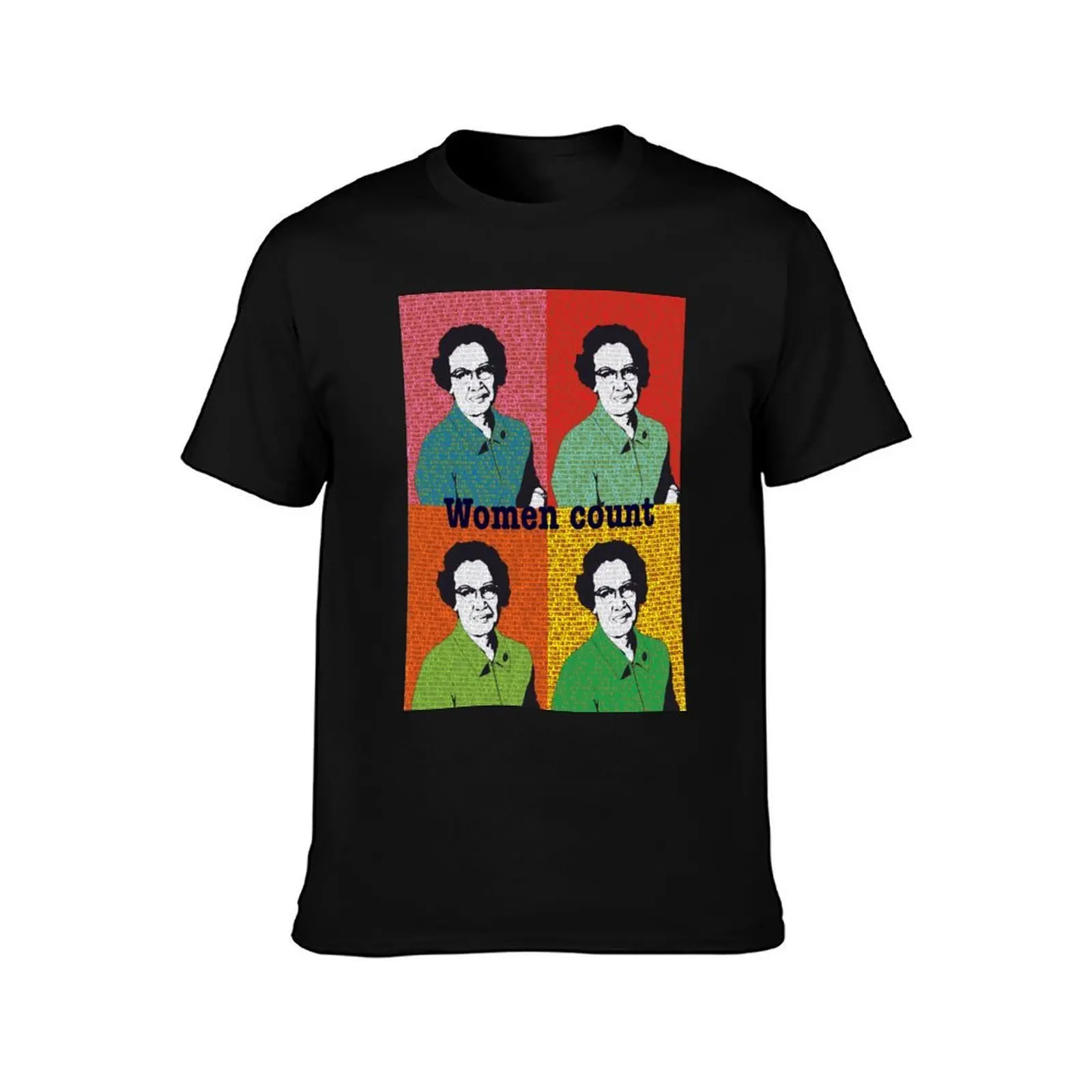 Women count- Katherine Johnson T-Shirt Basic Regular Fit Casual T-Shirt