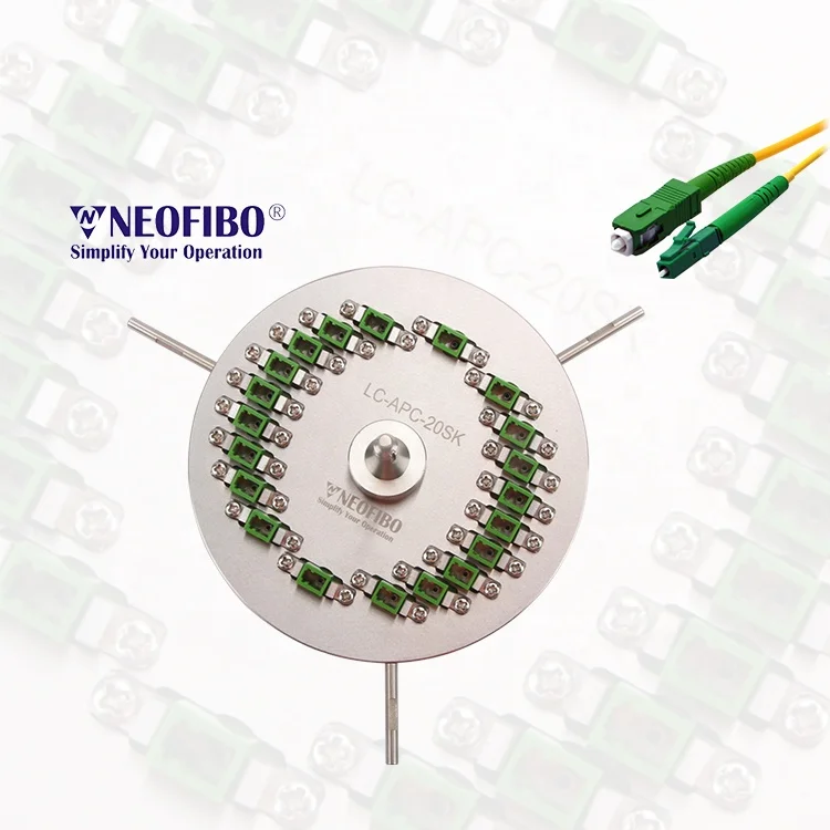 Neofibo LC-APC-20SK 20 Konektor LC Pemegang Pemegang Jig untuk Konektor Kabel Patch Perlengkapan Pemoles Serat Optik